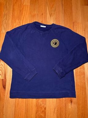 Versace Blue Gold Medusa Crewneck